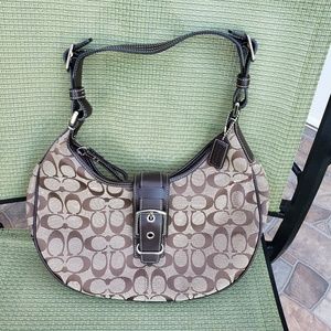 Coach Signature Hobo Shoulder Bag Purse